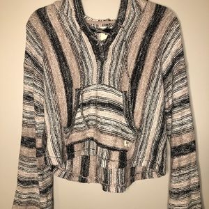 Billabong striped knit hoodie